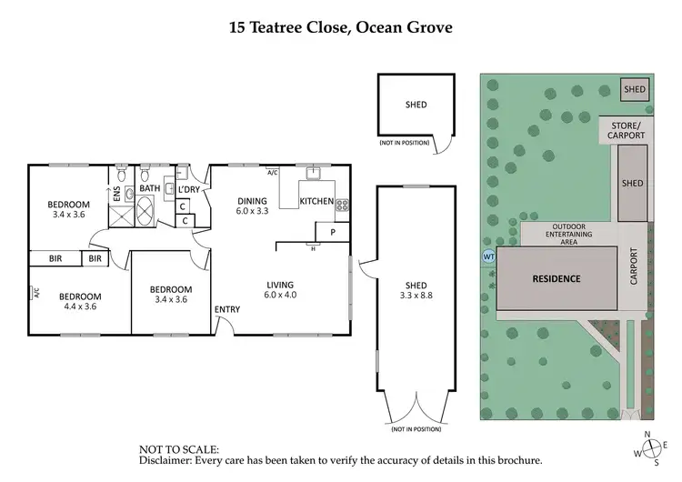 Floorplan of Homely house listing, 15 Teatree Close, Ocean Grove VIC 3226