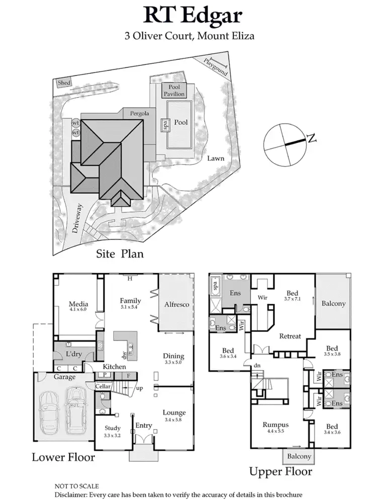 Floorplan of Homely house listing, 3 Oliver Court, Mount Eliza VIC 3930