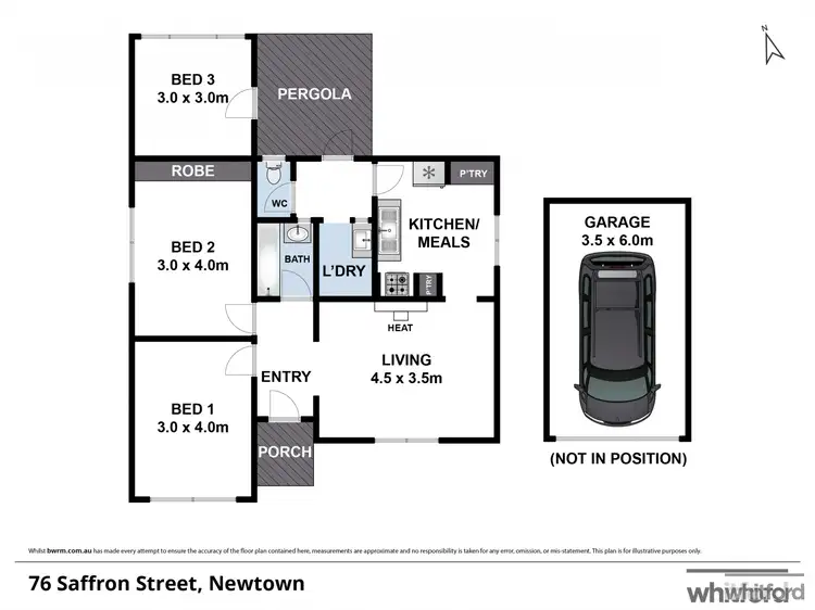 Floorplan of Homely house listing, 76 saffron Street, Newtown VIC 3220