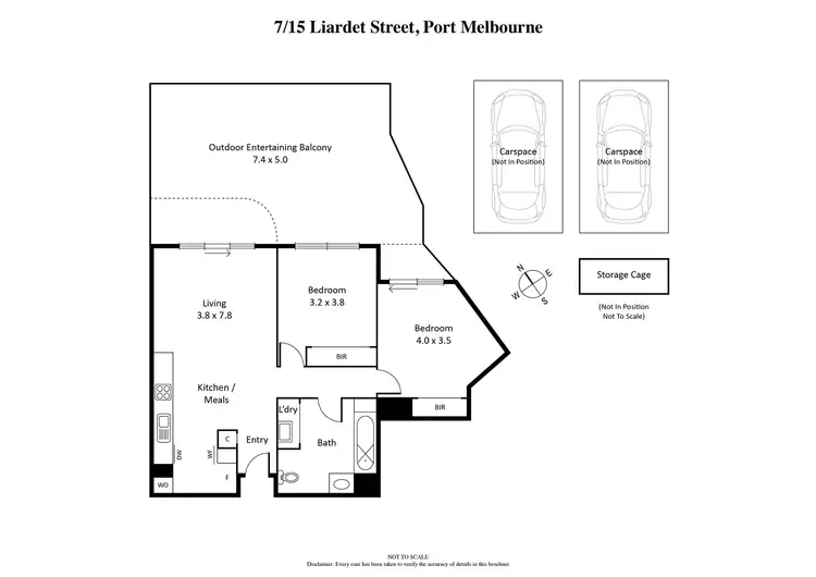 Floorplan of Homely apartment listing, 7/15 Liardet Street, Port Melbourne VIC 3207