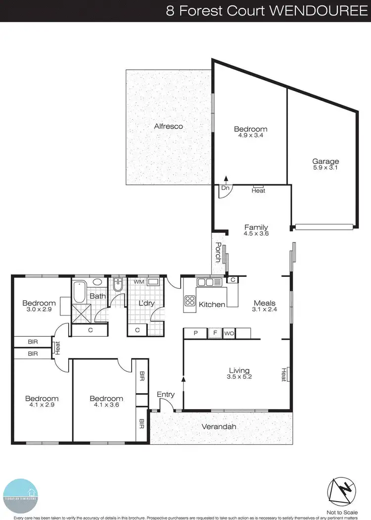 Floorplan of Homely house listing, 6 Forest Court, Wendouree VIC 3355