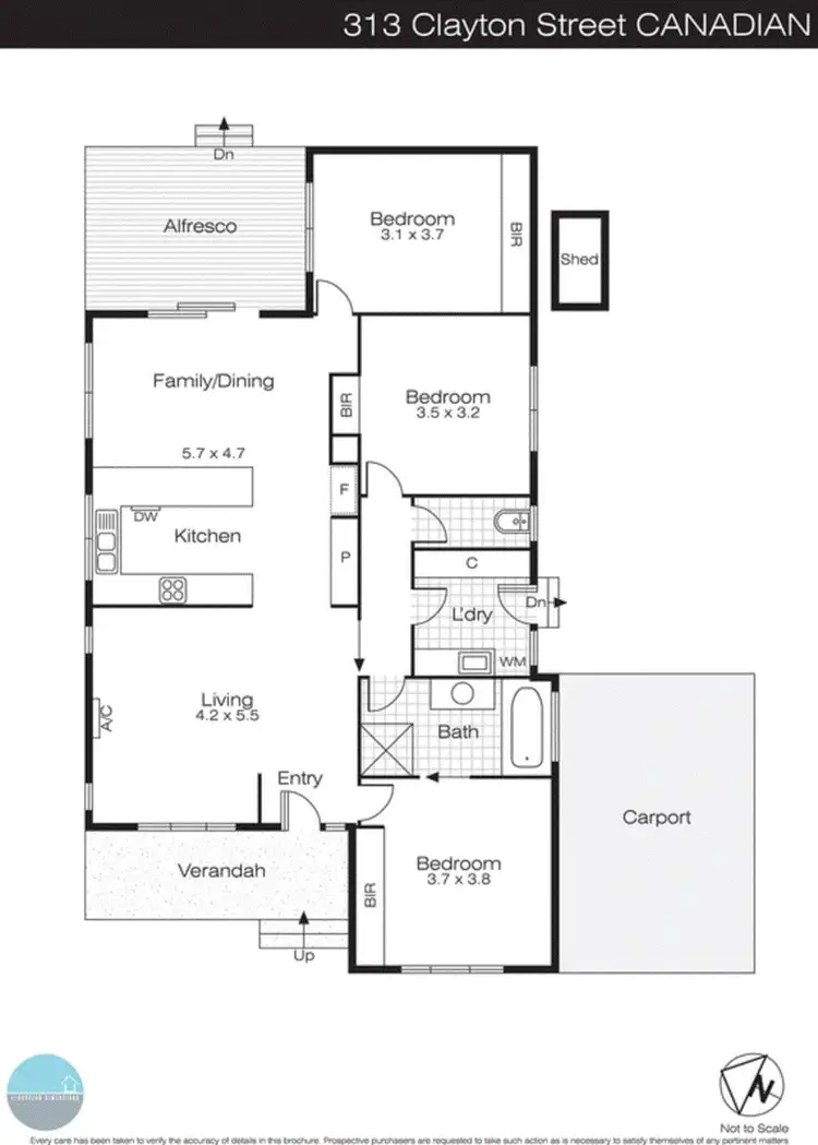 Floorplan of Homely house listing, 313 Clayton Street, Canadian VIC 3350