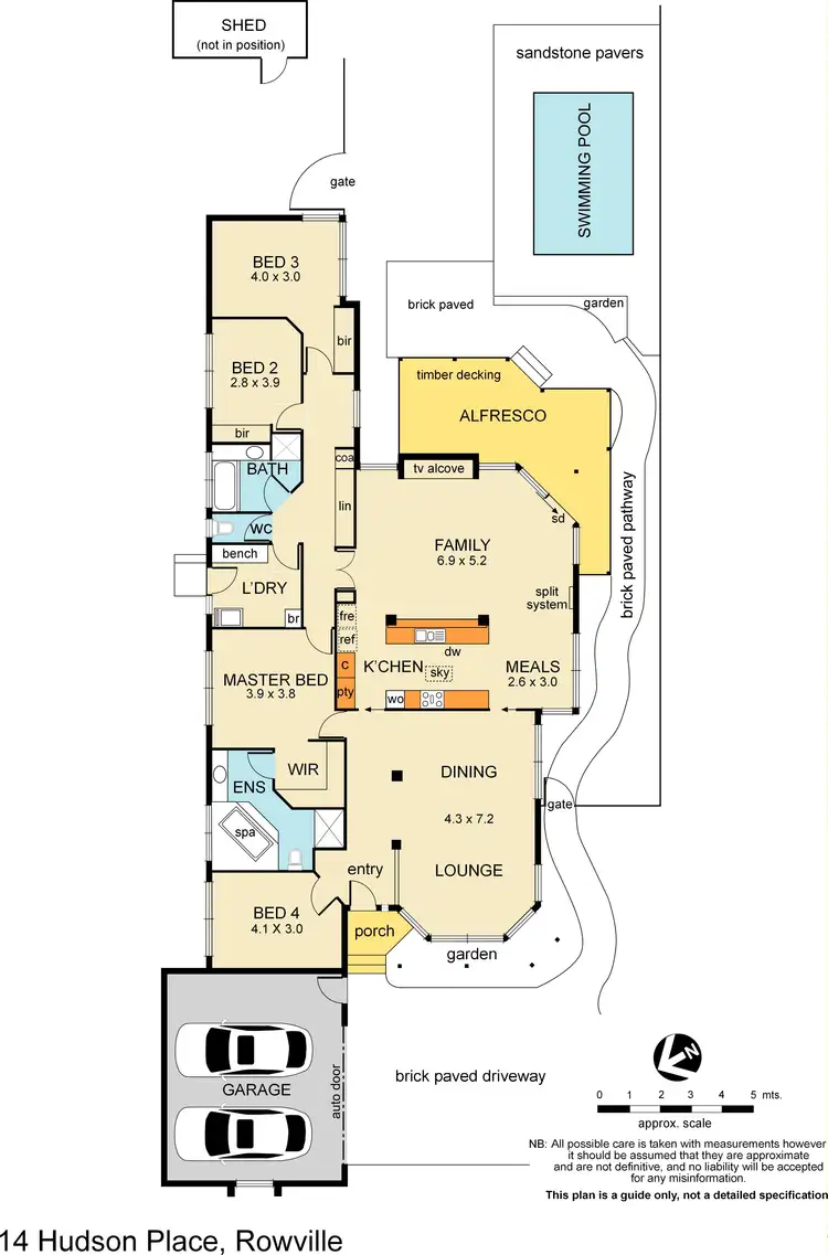 Floorplan of Homely house listing, 14 Hudson Place, Rowville VIC 3178