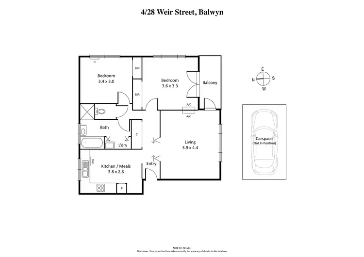 Floorplan of Homely apartment listing, 4/28 Weir Street, Balwyn VIC 3103