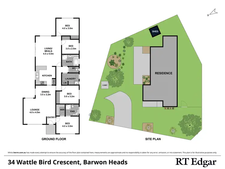 Floorplan of Homely house listing, 34 Wattle Bird Crescent, Barwon Heads VIC 3227