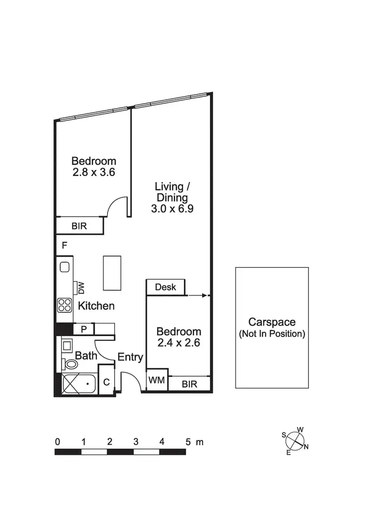 Floorplan of Homely apartment listing, 1514/18 Mt Alexander Road, Travancore VIC 3032