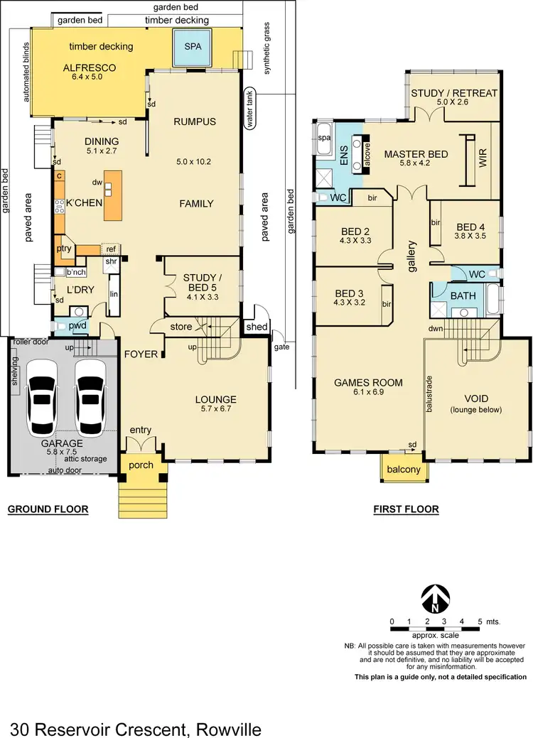 Floorplan of Homely house listing, 30 Reservoir Crescent, Rowville VIC 3178