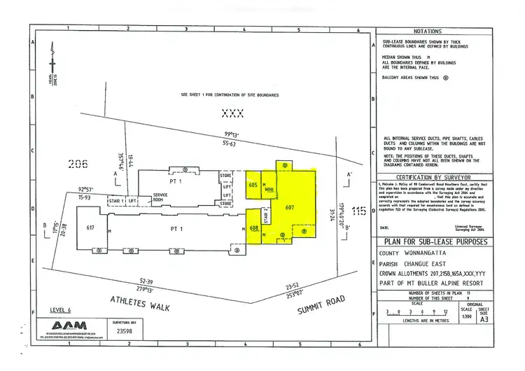 Floorplan of Homely apartment listing, 605-608/5 Summit Road, Mount Buller VIC 3723