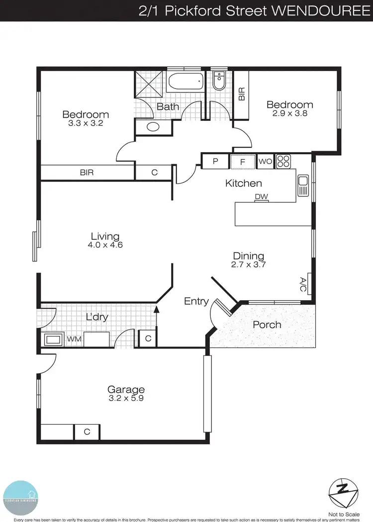 Floorplan of Homely house listing, 2/1 Pickford Street, Wendouree VIC 3355