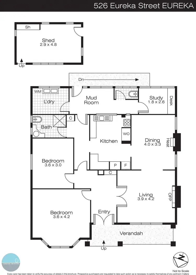 Floorplan of Homely house listing, 526 Eureka Street, Eureka VIC 3350
