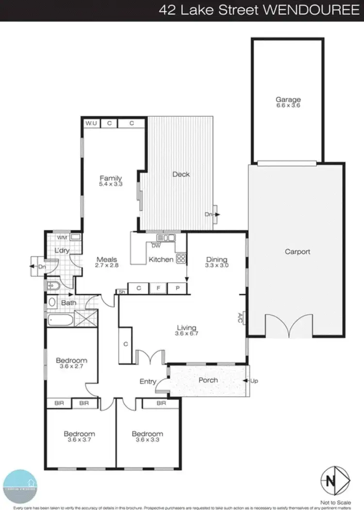 Floorplan of Homely house listing, 42 Lake Street, Wendouree VIC 3355