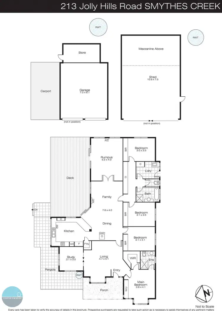 Floorplan of Homely house listing, 213 Jollys Hill Road, Smythes Creek VIC 3351