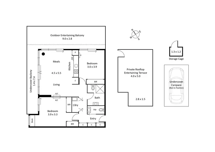 Floorplan of Homely apartment listing, 301/38 Nott Street, Port Melbourne VIC 3207