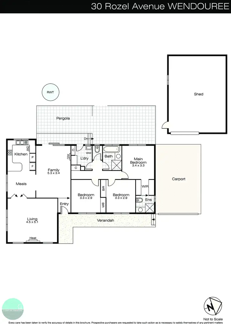 Floorplan of Homely house listing, 30 Rozel Avenue, Wendouree VIC 3355