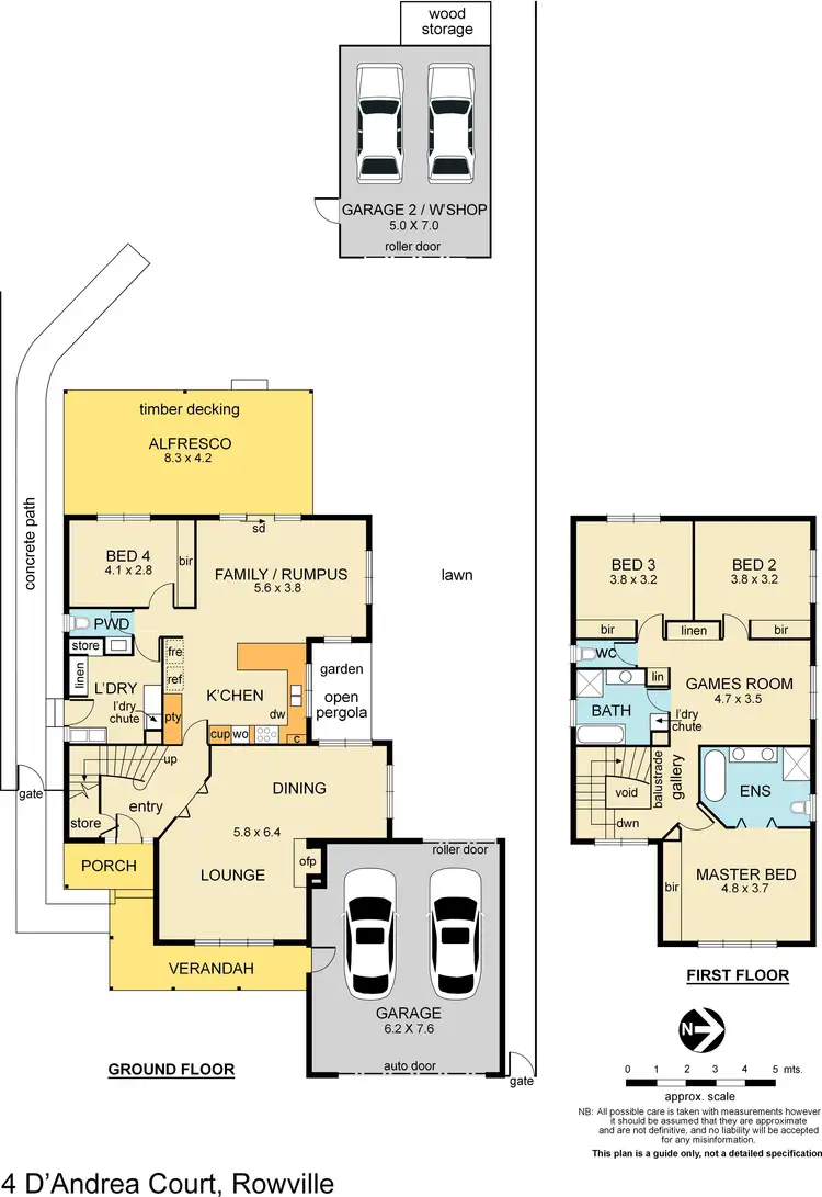Floorplan of Homely house listing, 4 D'Andrea Court, Rowville VIC 3178