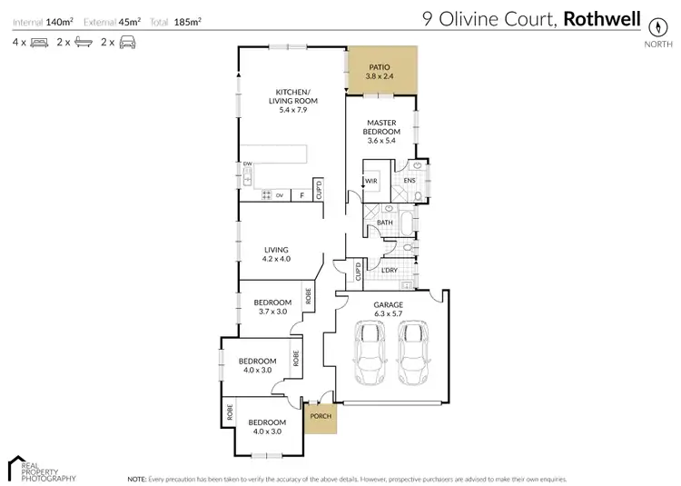 Floorplan of Homely house listing, 9 Olivine  Court, Rothwell QLD 4022
