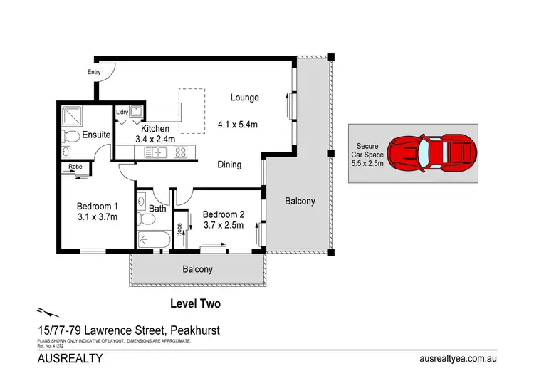 Floorplan of Homely apartment listing, 15/77-79 Lawrence Street, Peakhurst NSW 2210