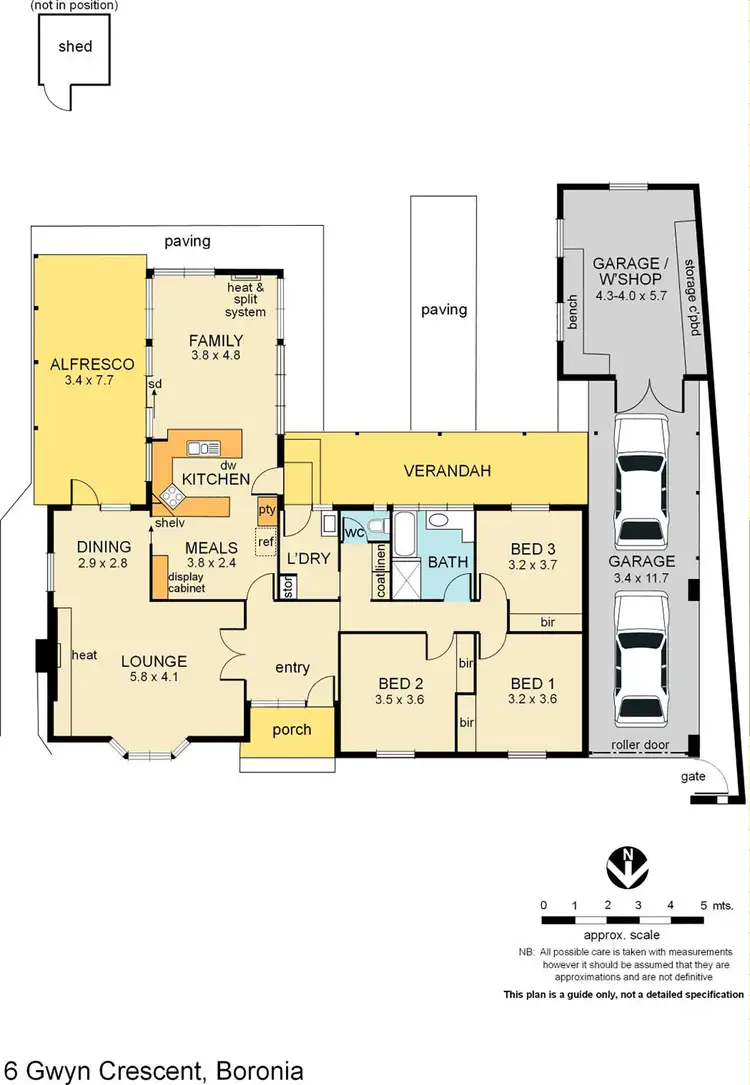 Floorplan of Homely house listing, 6 Gwyn Crescent, Boronia VIC 3155