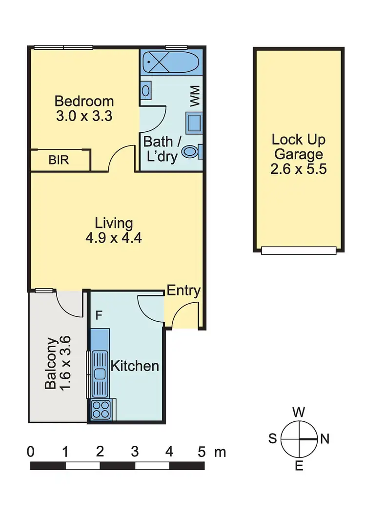Floorplan of Homely apartment listing, 5/116 Ascot Vale Road, Flemington VIC 3031