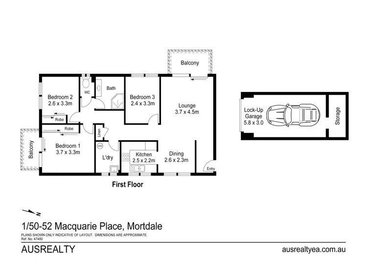 Floorplan of Homely apartment listing, 1/50-52 Macquarie Place, Mortdale NSW 2223
