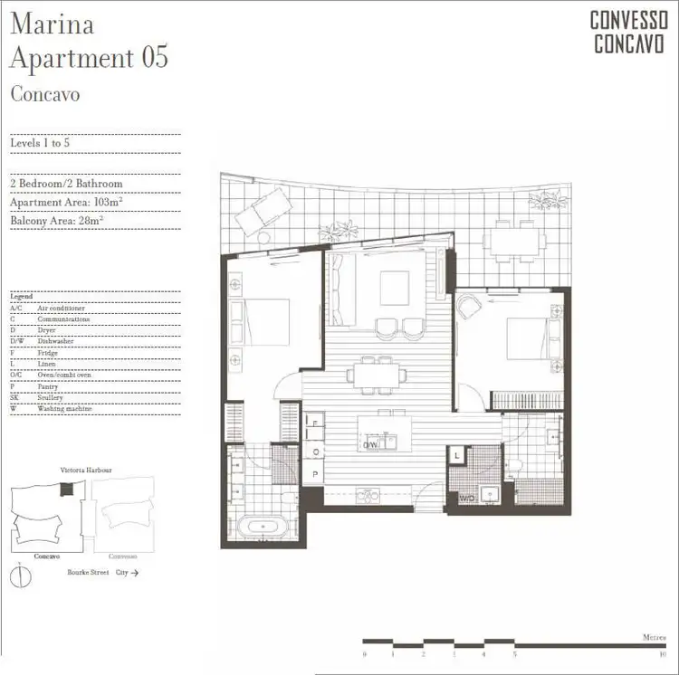 Floorplan of Homely apartment listing, 15/9 Waterside Place, Docklands VIC 3008
