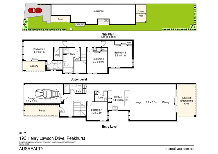 Floorplan of Homely semi-detached listing, 19C Henry Lawson Drive, Peakhurst NSW 2210