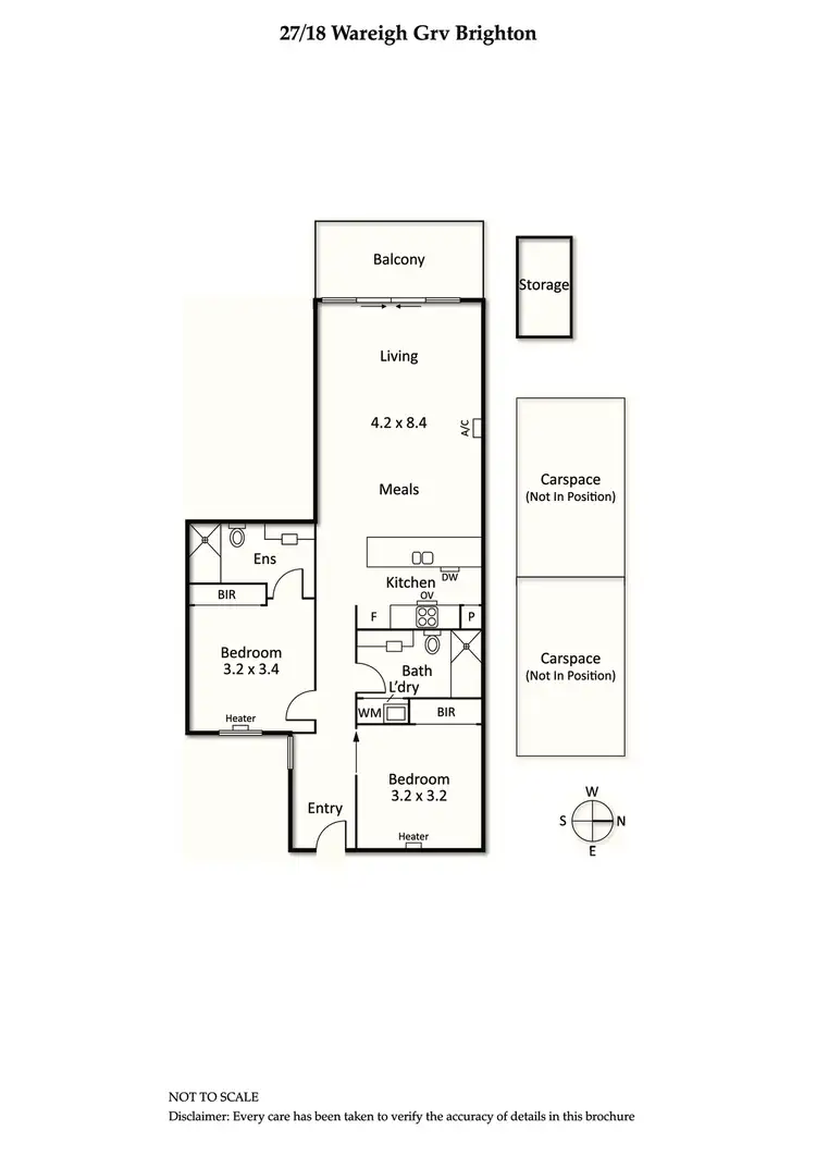 Floorplan of Homely apartment listing, 27/18 Warleigh Grove, Brighton VIC 3186