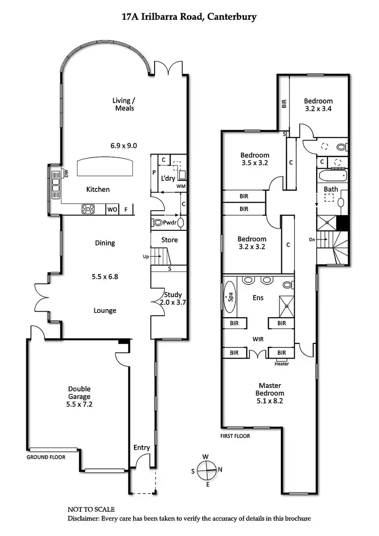 Floorplan of Homely townhouse listing, 17A Irilbarra Road, Canterbury VIC 3126