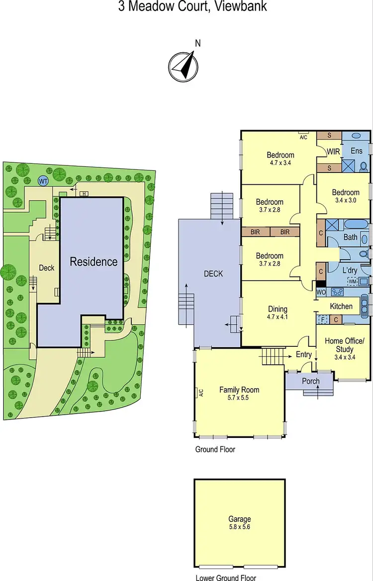 Floorplan of Homely house listing, 3 Meadow Court, Viewbank VIC 3084