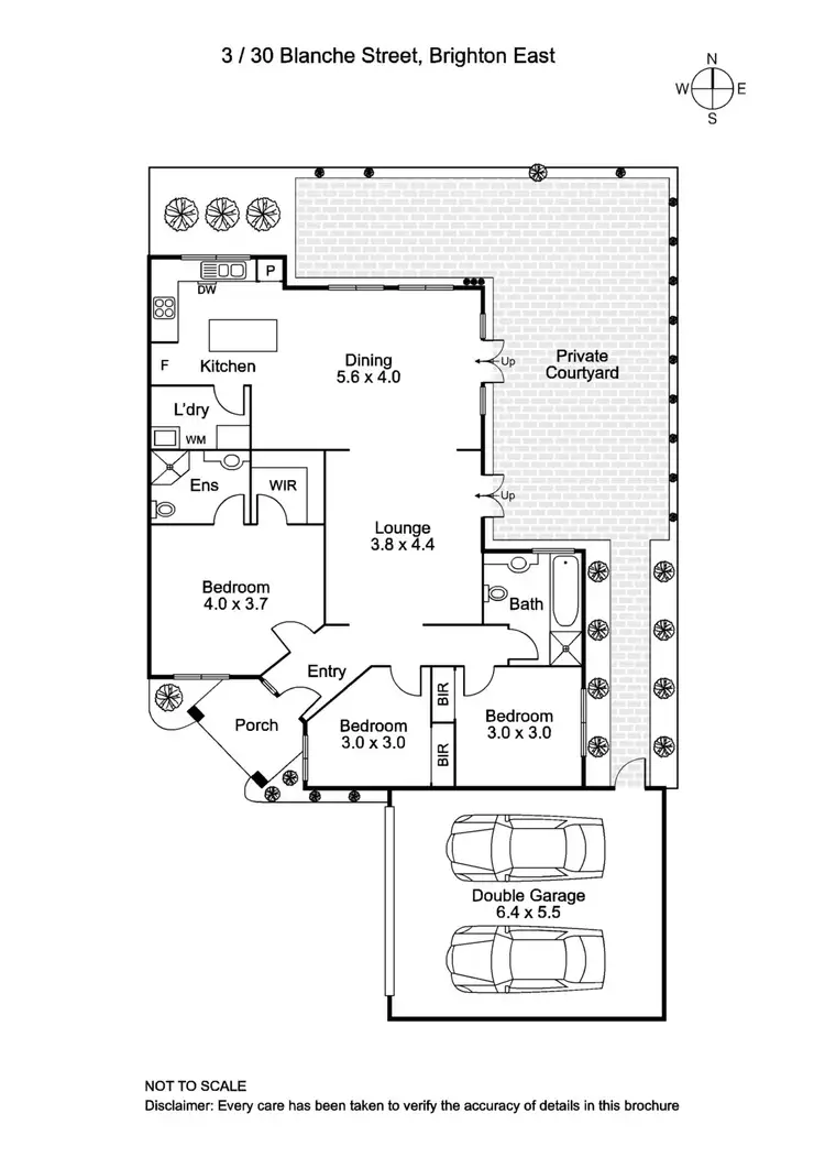 Floorplan of Homely townhouse listing, 3/30 Blanche Street, Brighton East VIC 3187