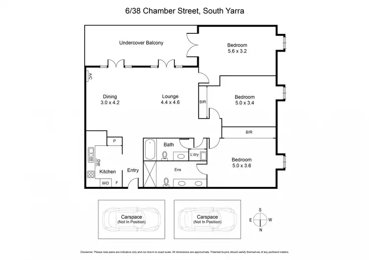Floorplan of Homely apartment listing, 6/38 Chambers Street, South Yarra VIC 3141
