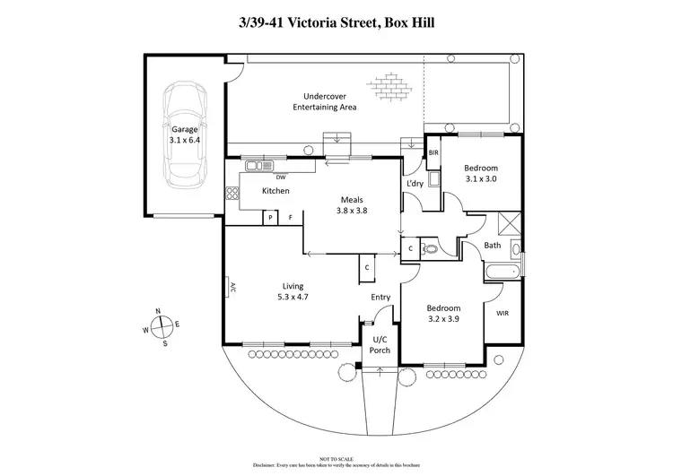 Floorplan of Homely unit listing, 3/39-41 Victoria Street, Box Hill VIC 3128