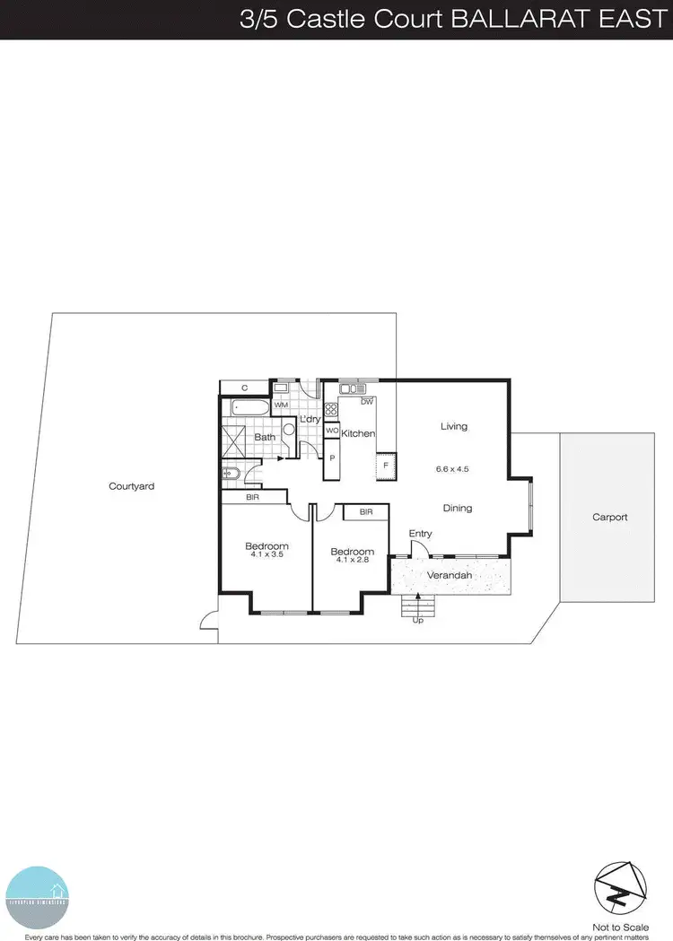 Floorplan of Homely house listing, 3/5 Castle Court, Ballarat East VIC 3350