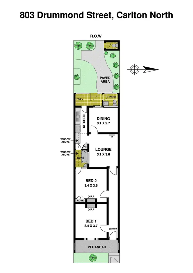 Floorplan of Homely house listing, 803 Drummond Street, Carlton North VIC 3054