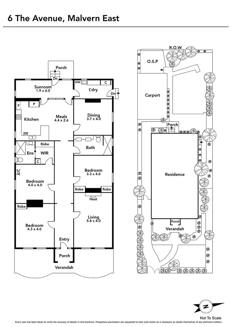 Floorplan of Homely house listing, 6 The Avenue, Malvern East VIC 3145