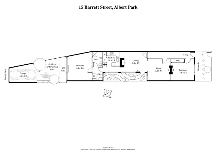 Floorplan of Homely house listing, 15 Barrett Street, Albert Park VIC 3206