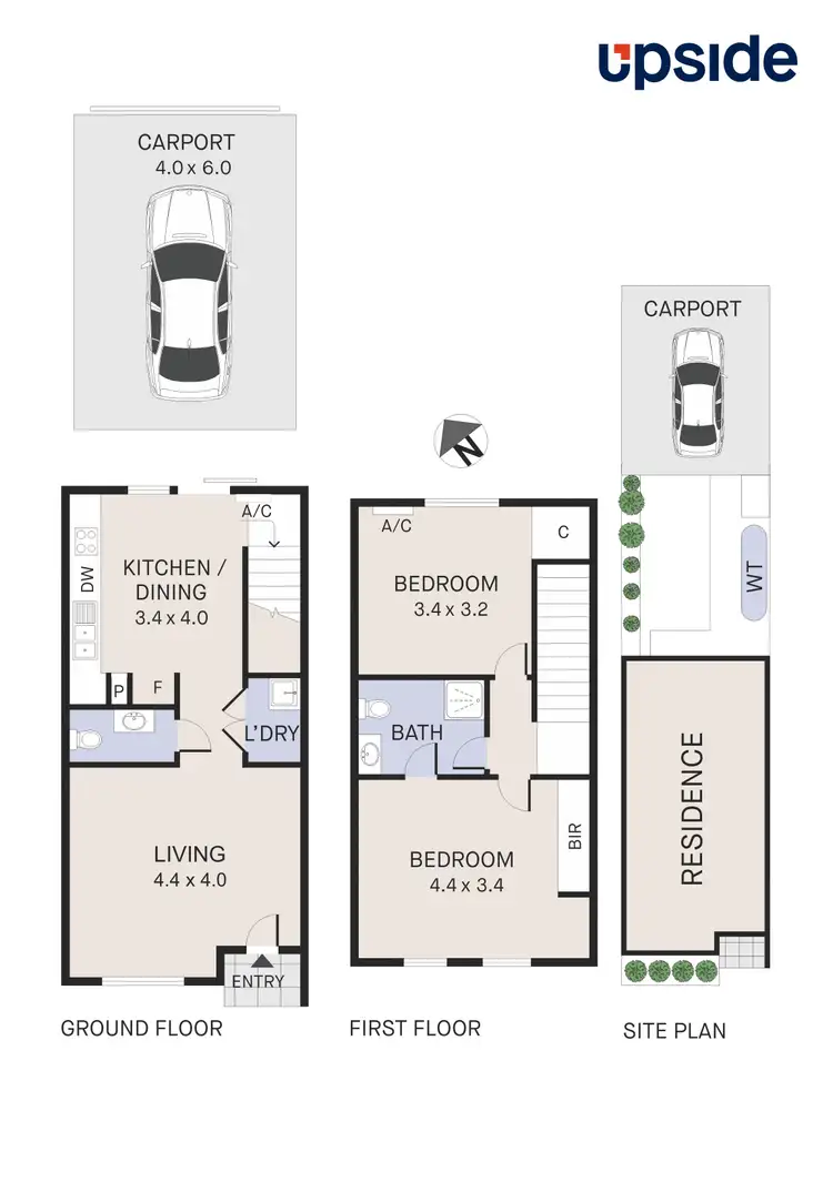 Floorplan of Homely townhouse listing, 22/1 Hyde Park Avenue, Craigieburn VIC 3064