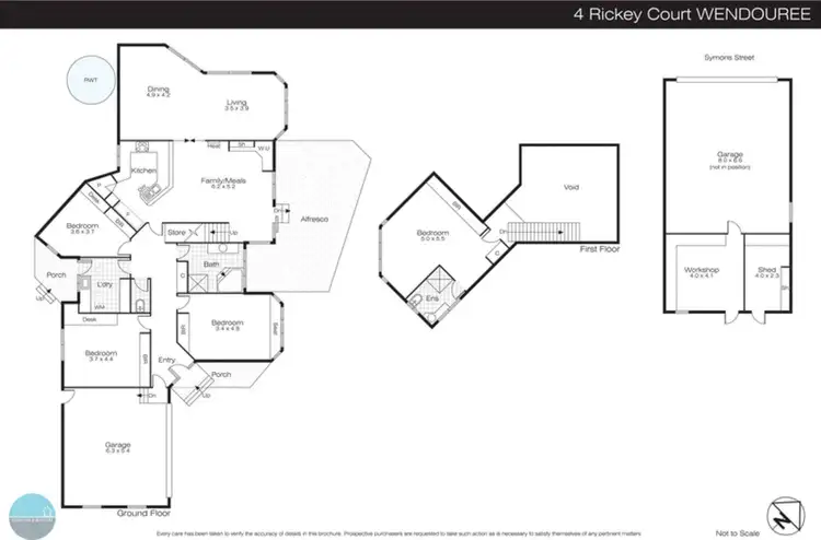 Floorplan of Homely house listing, 4 Rickey Court, Wendouree VIC 3355