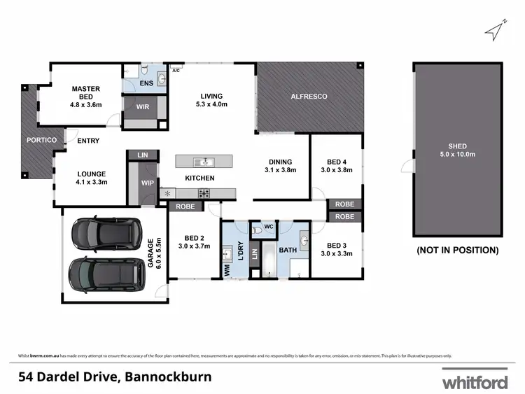 Floorplan of Homely house listing, 54 Dardel Drive, Bannockburn VIC 3331