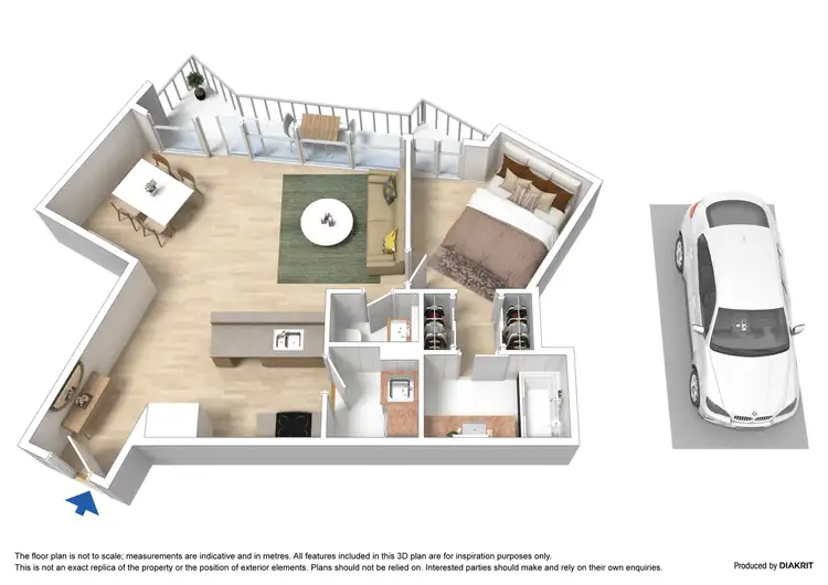 Floorplan of Homely apartment listing, 908/83 Queensbridge Street, Southbank VIC 3006