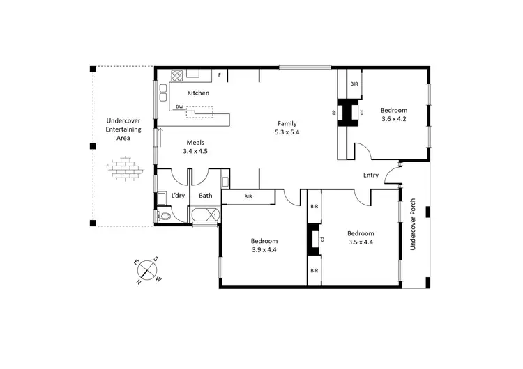 Floorplan of Homely house listing, 32 Perry Street, Williamstown VIC 3016