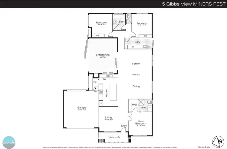 Floorplan of Homely house listing, 5 Gibbs View, Miners Rest VIC 3352