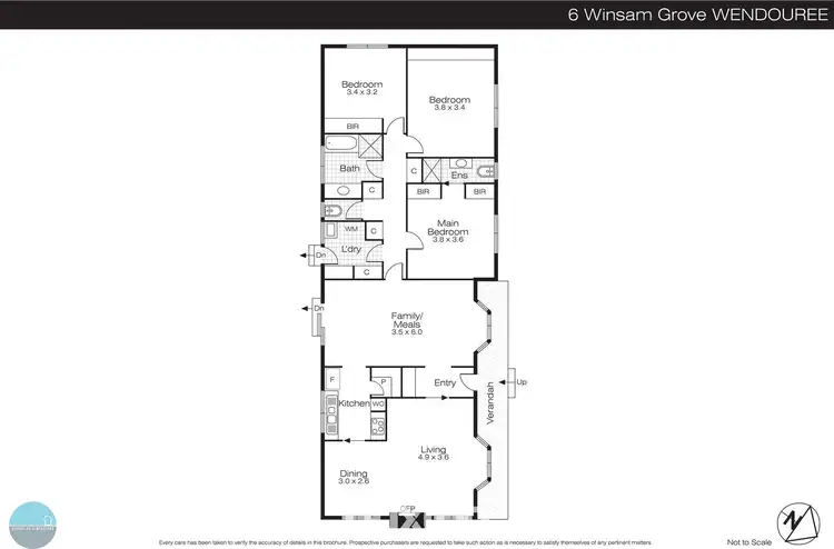 Floorplan of Homely house listing, 6 Winsam Grove, Wendouree VIC 3355