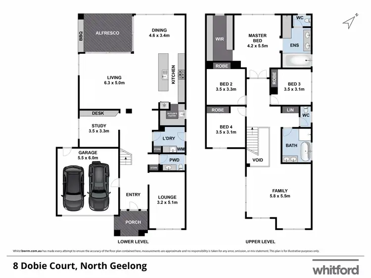 Floorplan of Homely house listing, 8 Dobie Court, North Geelong VIC 3215