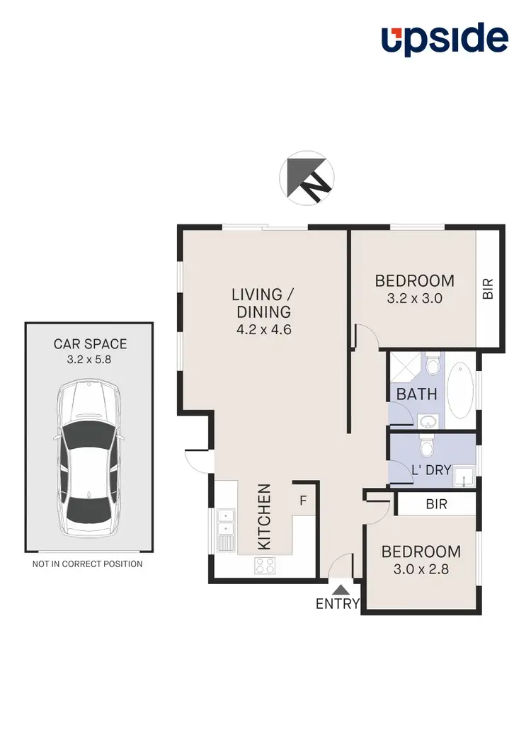 Floorplan of Homely unit listing, 2/98 O'Connell Street, North Parramatta NSW 2151
