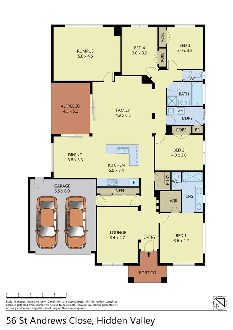 Floorplan of Homely house listing, 56 St Andrews Close, Hidden Valley VIC 3756