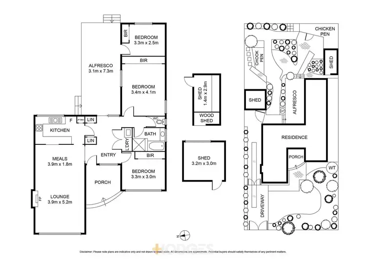 Floorplan of Homely house listing, 54 Heytesbury Street, Herne Hill VIC 3218