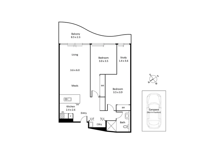 Floorplan of Homely apartment listing, 608/108 Bay Street, Port Melbourne VIC 3207