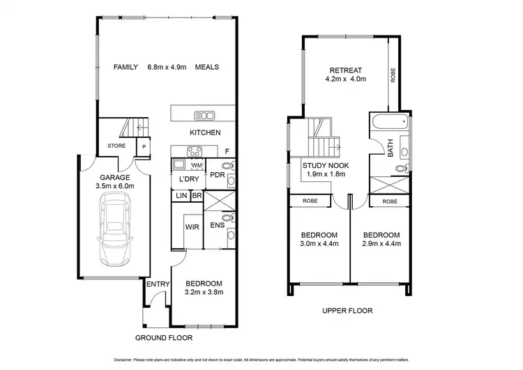 Floorplan of Homely townhouse listing, 2/82 Elizabeth Street, Geelong West VIC 3218