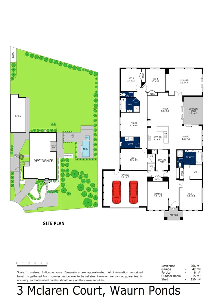 Floorplan of Homely house listing, 3 McLaren Court, Waurn Ponds VIC 3216